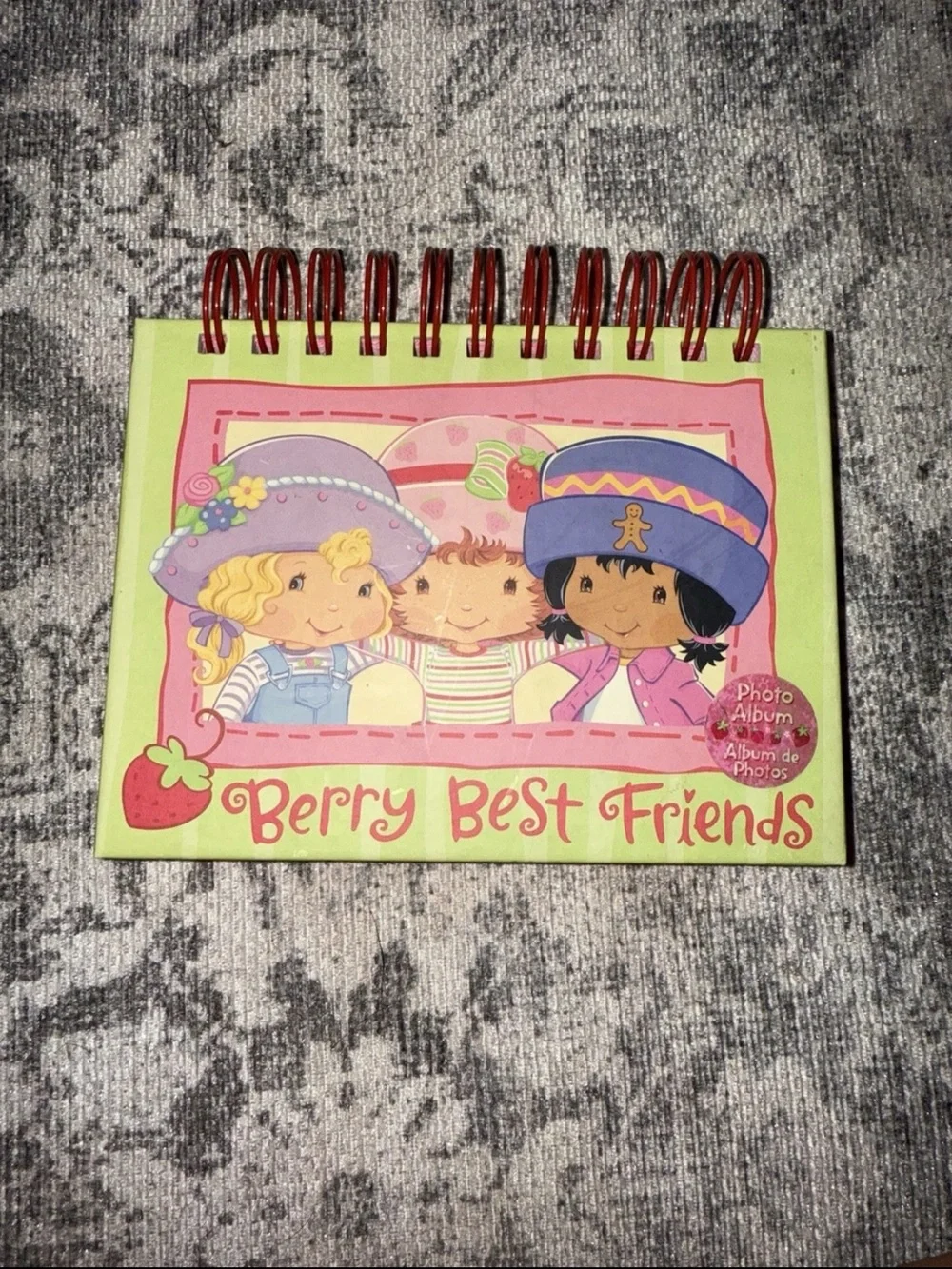 Vintage strawberry shortcake,Berry Best Friends Pinkt & Green Spiral Photo Album